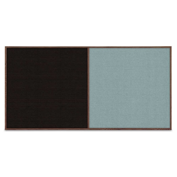 Enclosed Corkboard, 1 Door, 72"x48", 4" Fra
